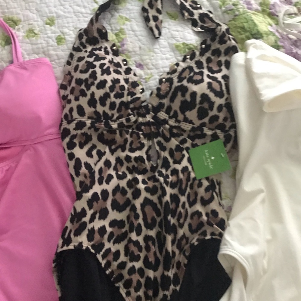 Kate Spade one piece cheetah leopard bathing suit
